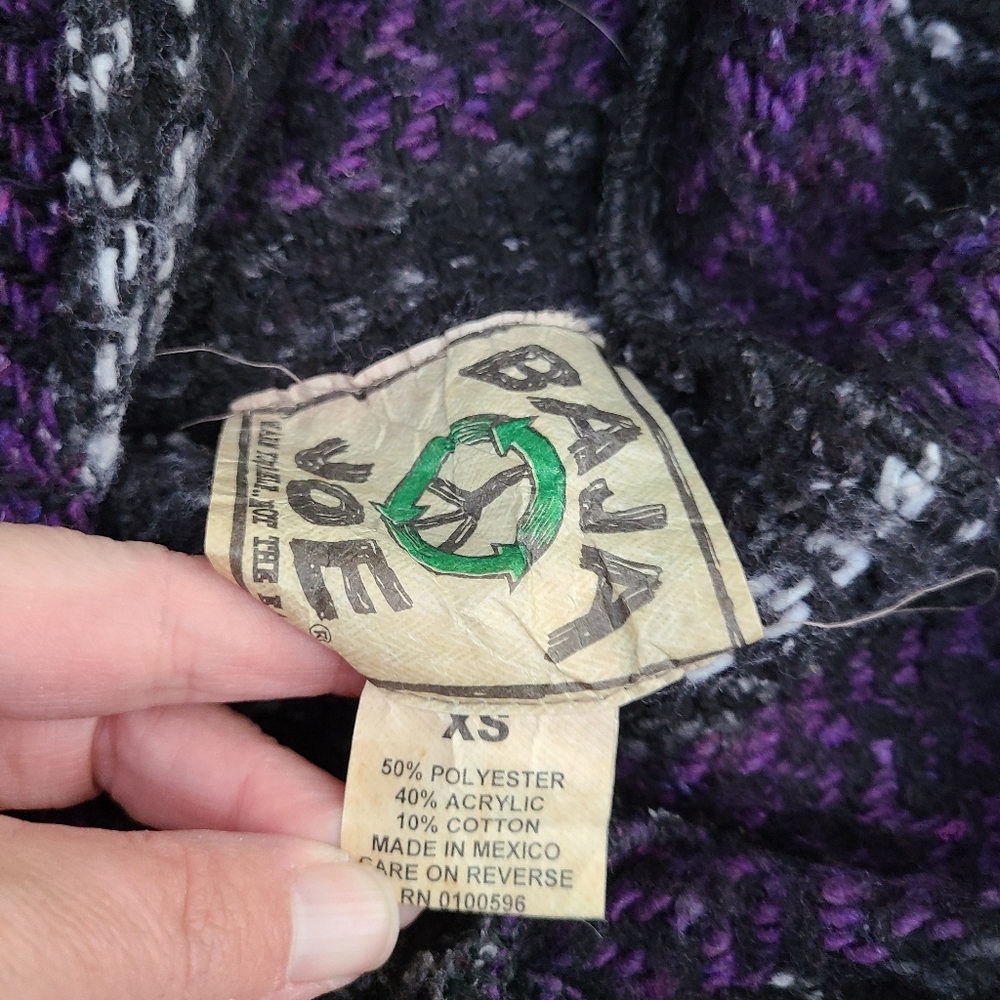 Baja Joe Purple Black Hoodie - Picture 5 of 6